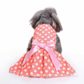 Luxury Cute Polka Dot Ribbon Cozy Dog Sundress